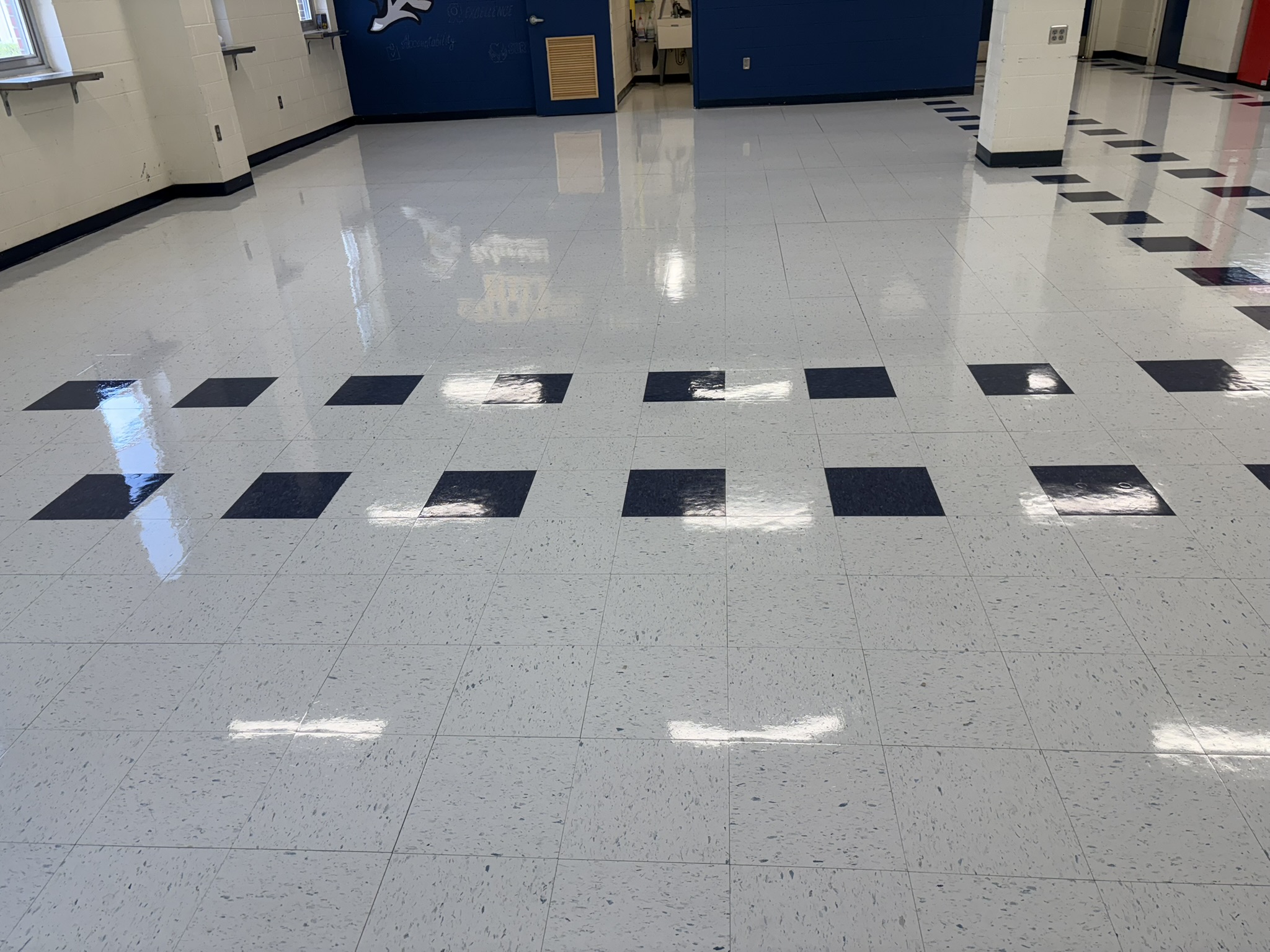 Professional janitorial cleaning project