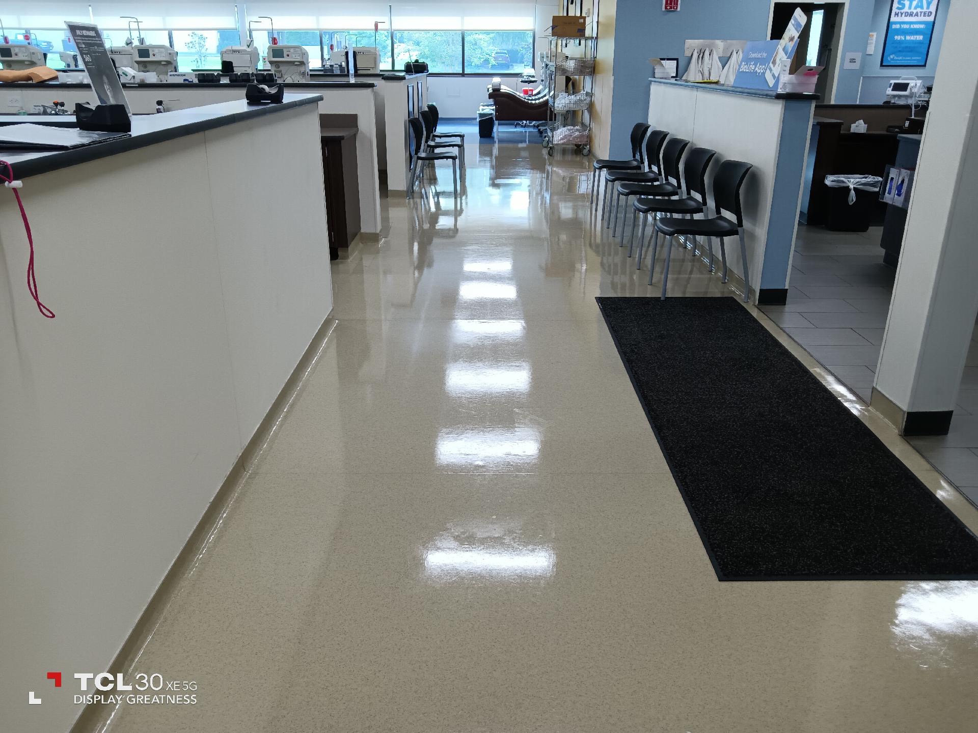 Professional cleaning project completed by All Over Janitorial Services