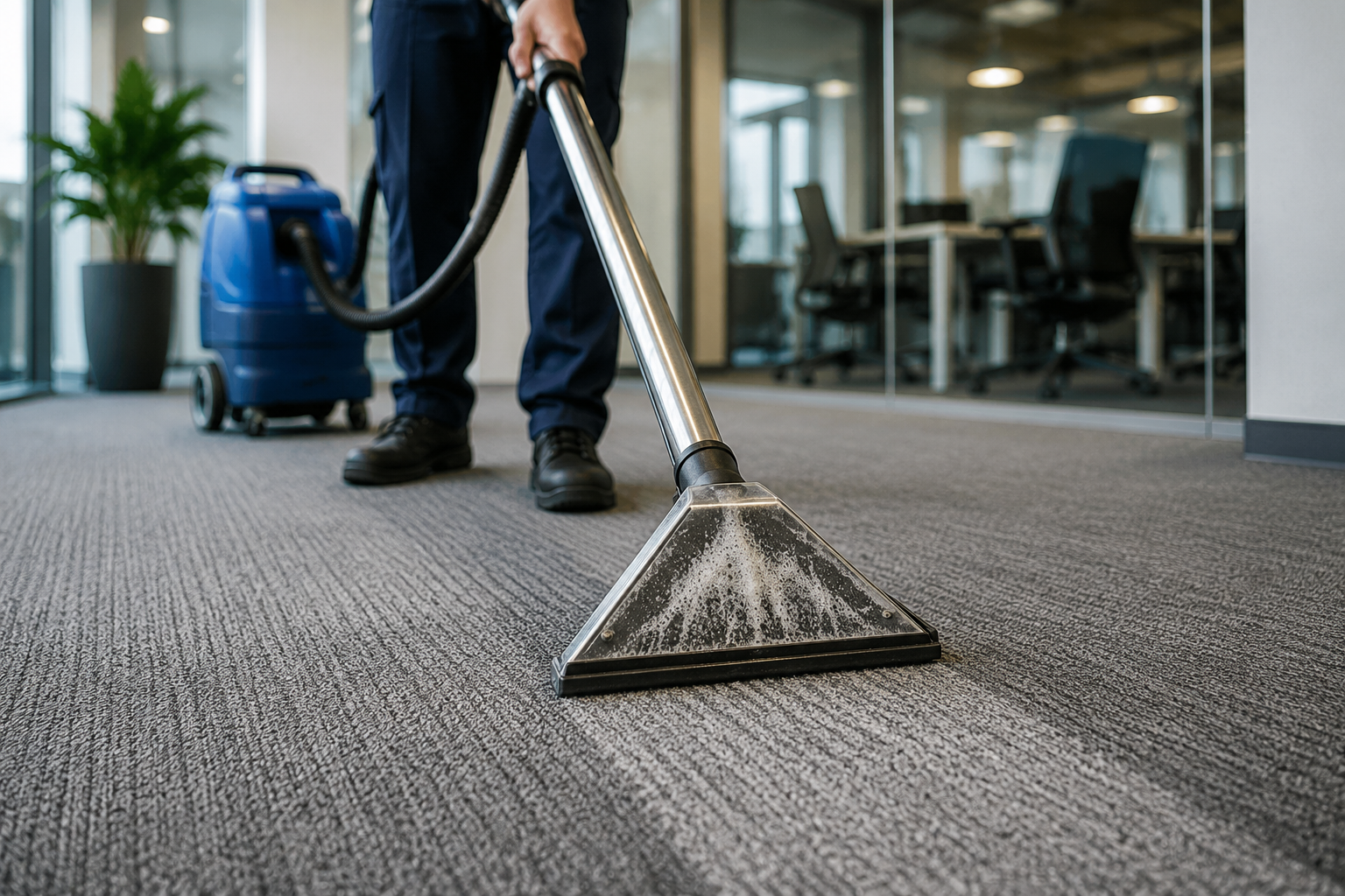 Professional commercial carpet cleaning